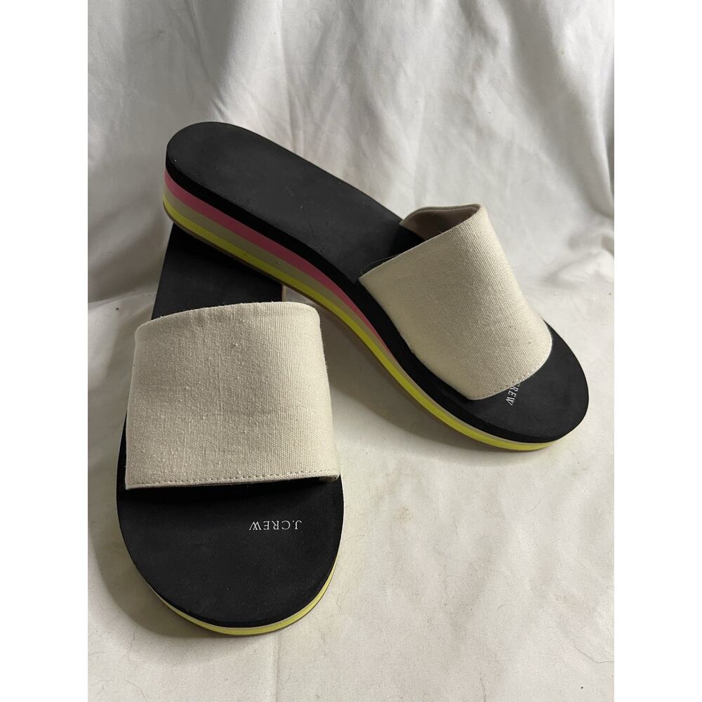 J.CREW Platform Eva Slide Sandals Women’s Size 10 Casual Vacation Travel Pool